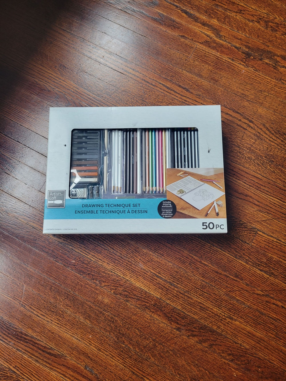 Drawing Technique Set Artist's Loft Includes Watercolor Pencils, Pastels